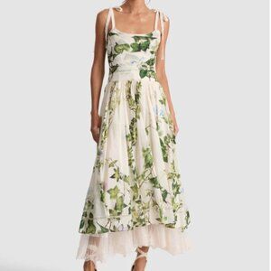 ALICE & OLIVIA HAVEN FLARED MIDI DRESS 2